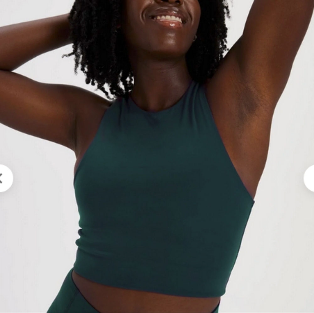 Girlfriend Collective Dylan Tank Bra in Globe